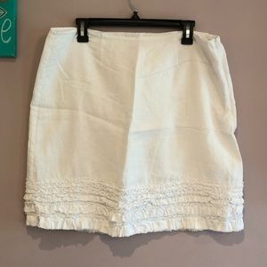 Linen Skirt (one in white and one in dark cream)